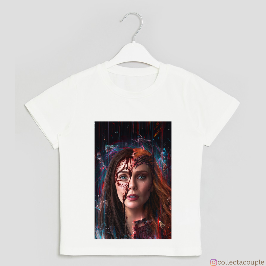 Scarlet Witch: Wanda & Scarlet Split Unisex T-shirt