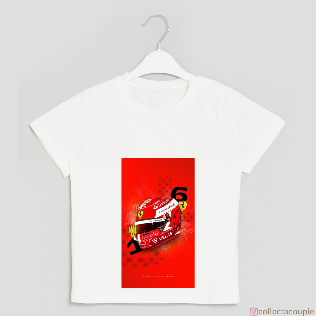 Charles Leclerc: 16 Helmet Unisex T-shirt