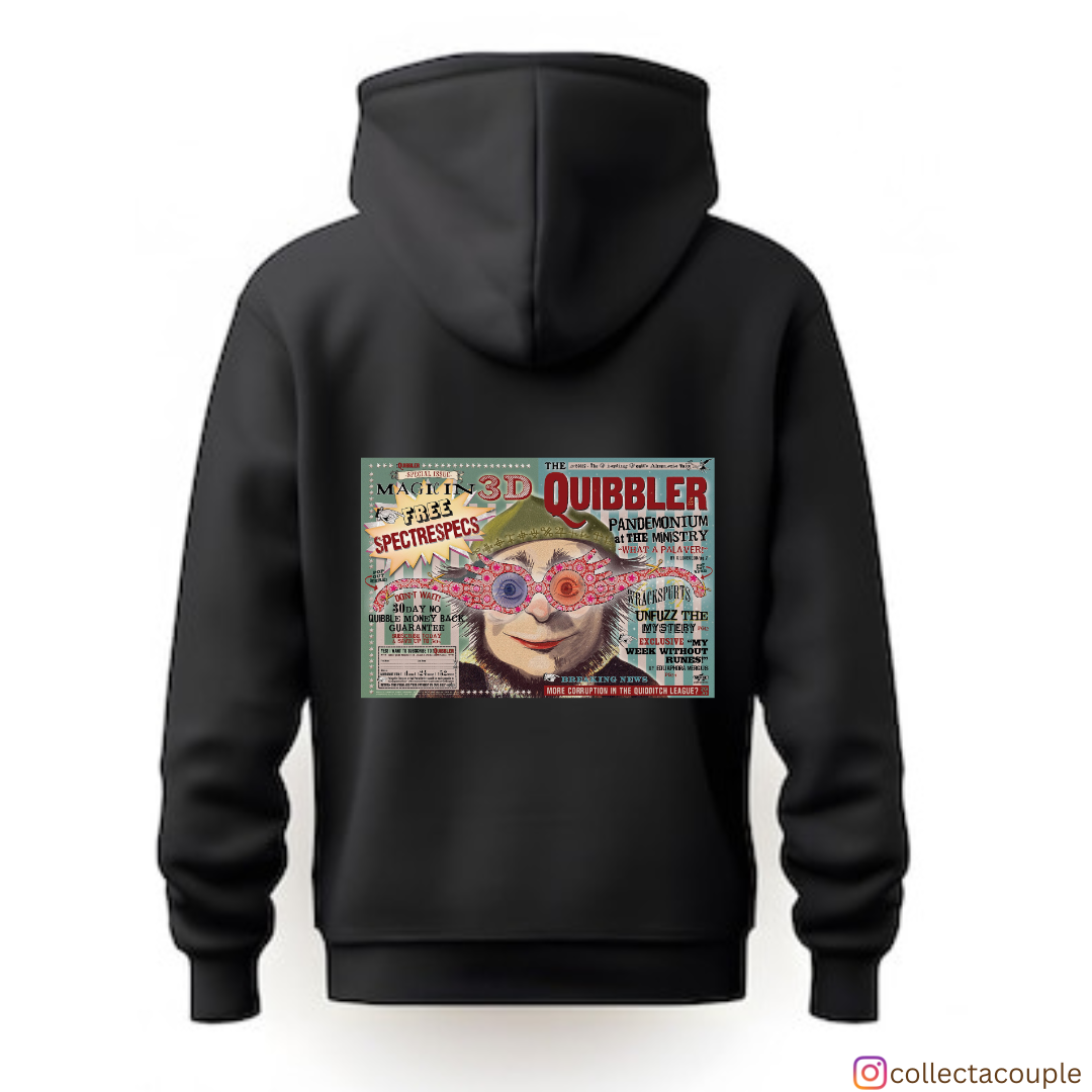 Harry Potter: The Quibbler Unisex Hoodie (front & back print)