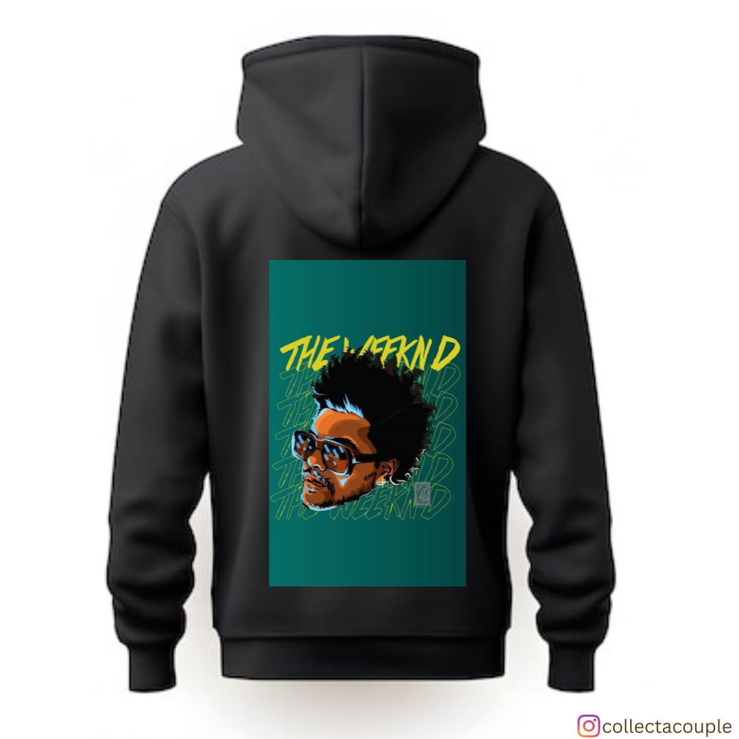 The Weeknd: Illustrated 2 Unisex Hoodie (front & back print)