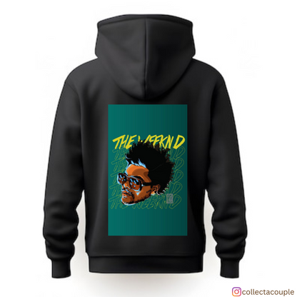 The Weeknd: Illustrated 2 Unisex Hoodie (front & back print)