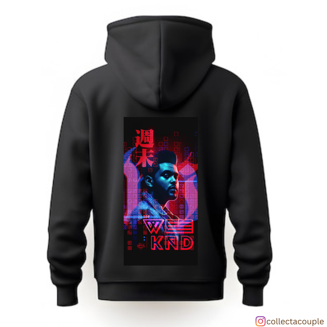 The Weeknd: Pose Unisex Hoodie (front & back print)