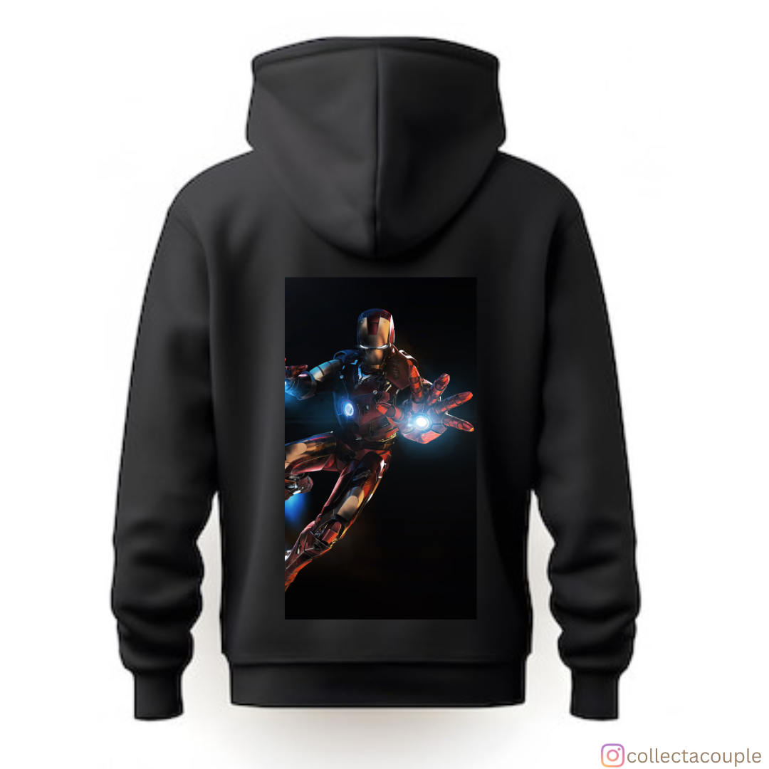 Iron Man: Pose Unisex Hoodie (front & back print)