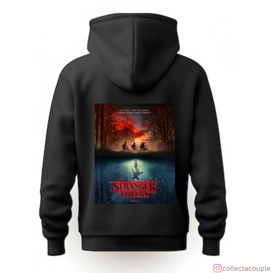 Stranger Things: Upside Down Unisex Hoodie (front & back print)