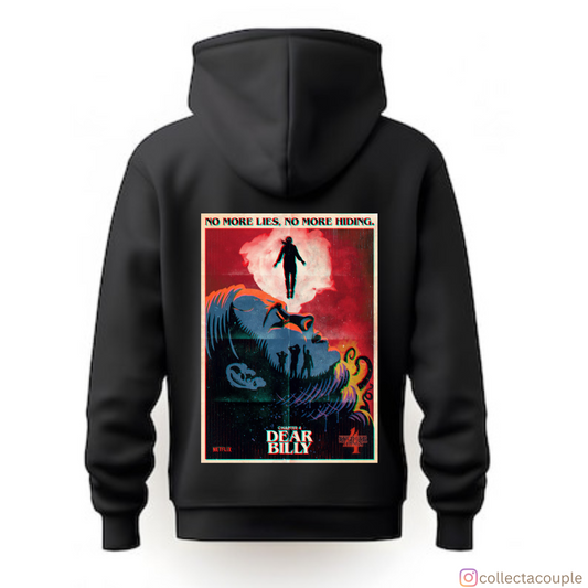 Stranger Things: Dear Billy Unisex Hoodie (front & back print)