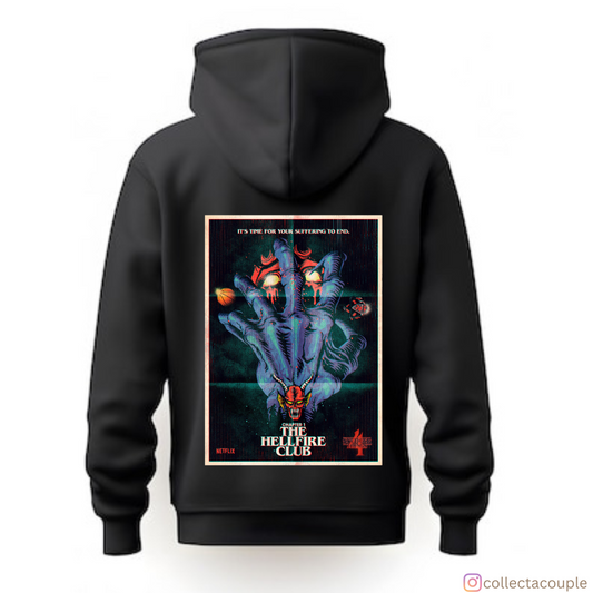 Stranger Things: The Hellfire Club Unisex Hoodie (front & back print)