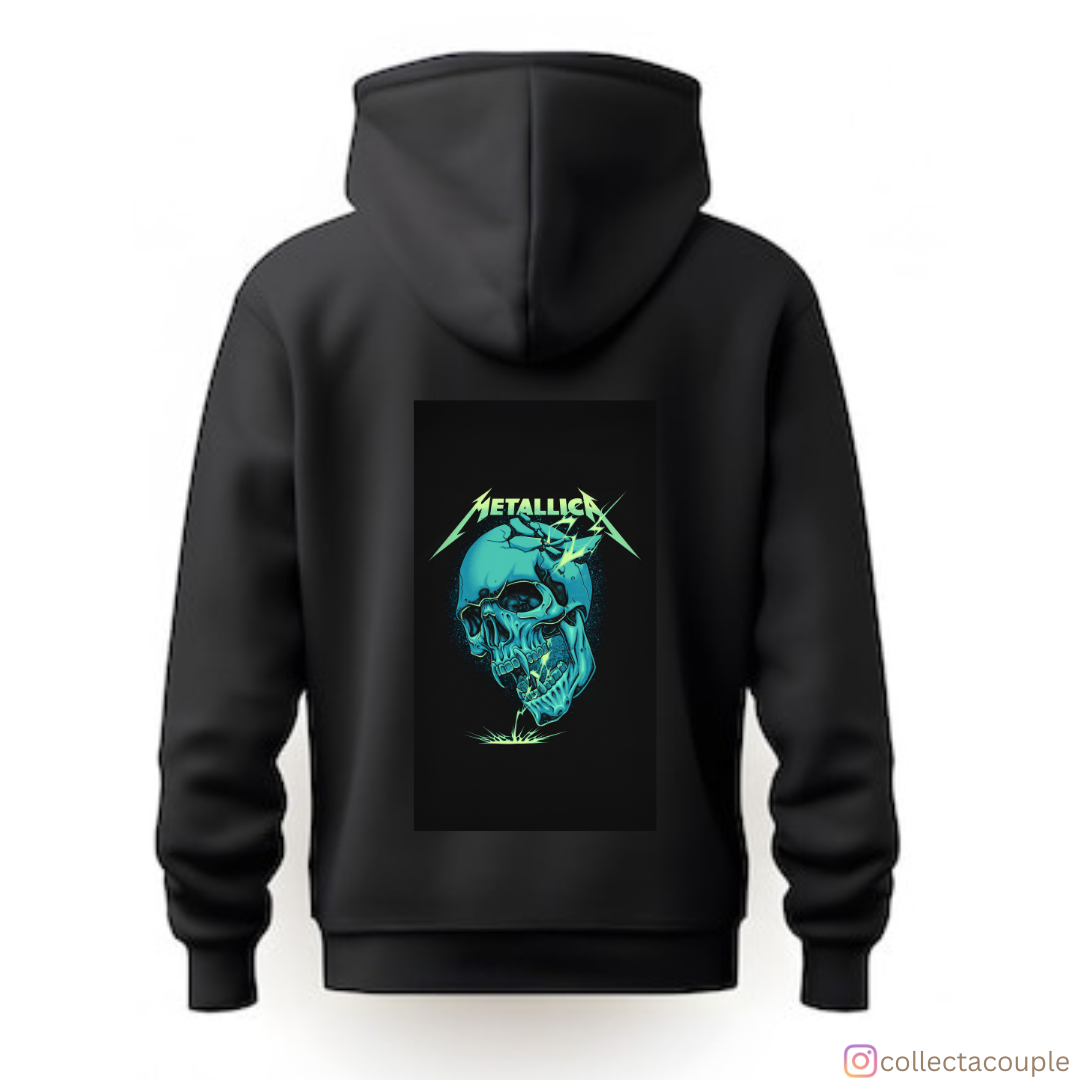 Metallica: Skull Unisex Hoodie (front & back print)