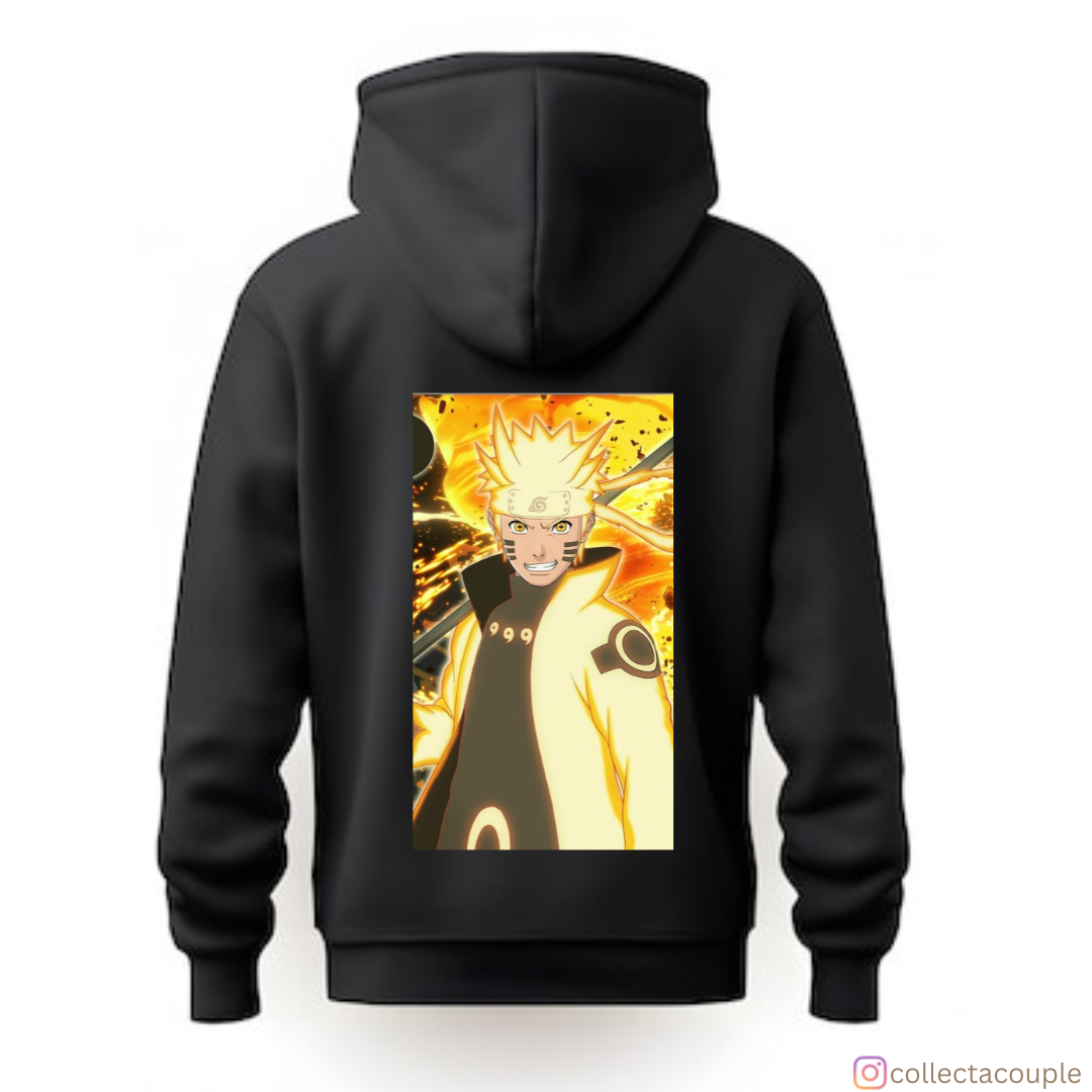 Naruto: On Fire Unisex Hoodie (front & back print)