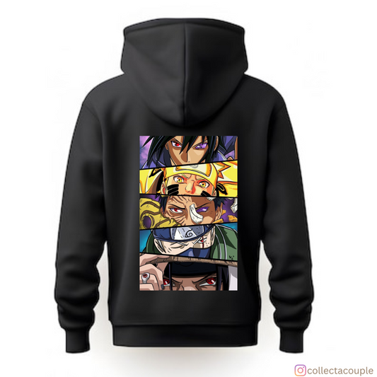 Naruto: Eyes Unisex Hoodie (front & back print)