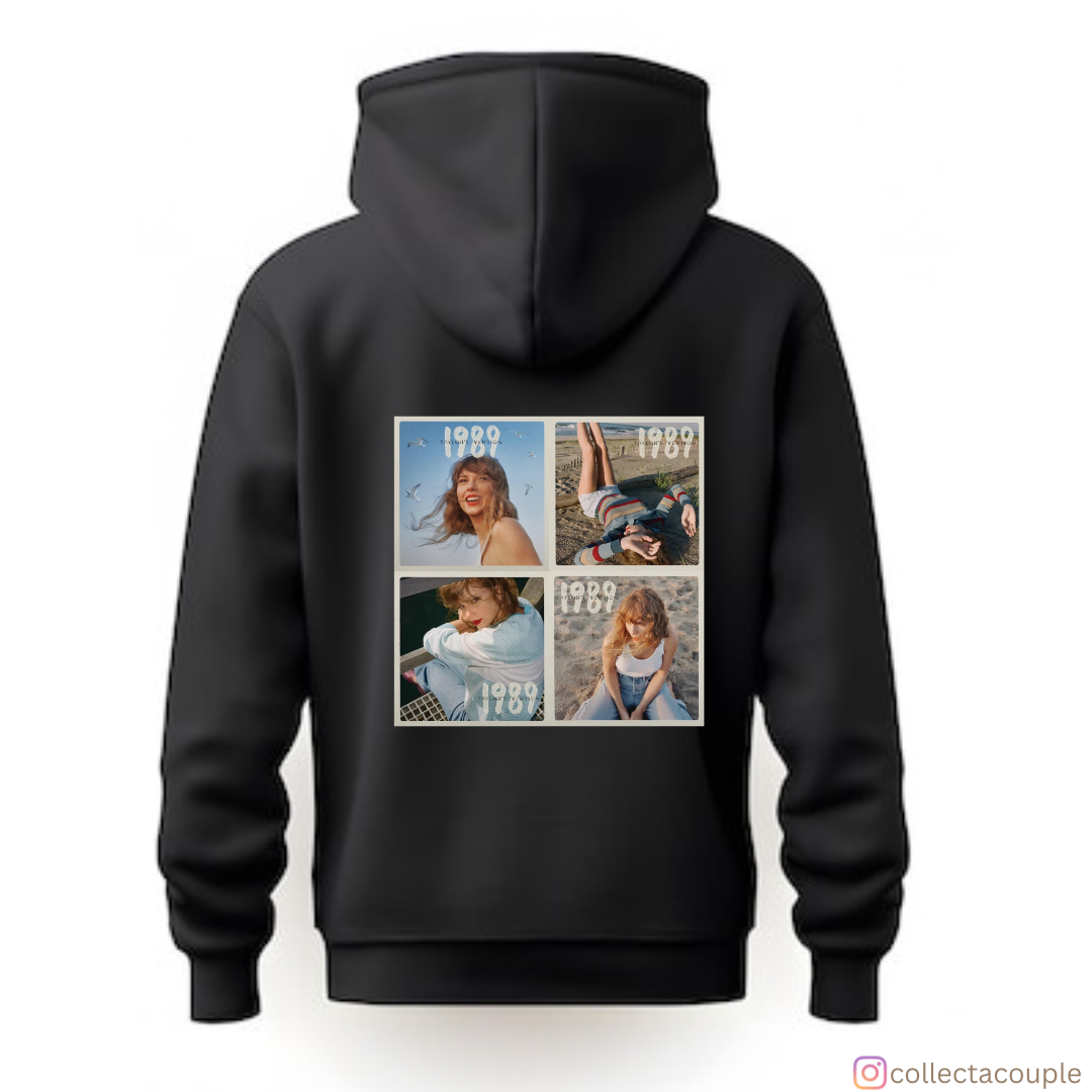 Taylor Swift: 1989 Collage Unisex Hoodie (front & back print)