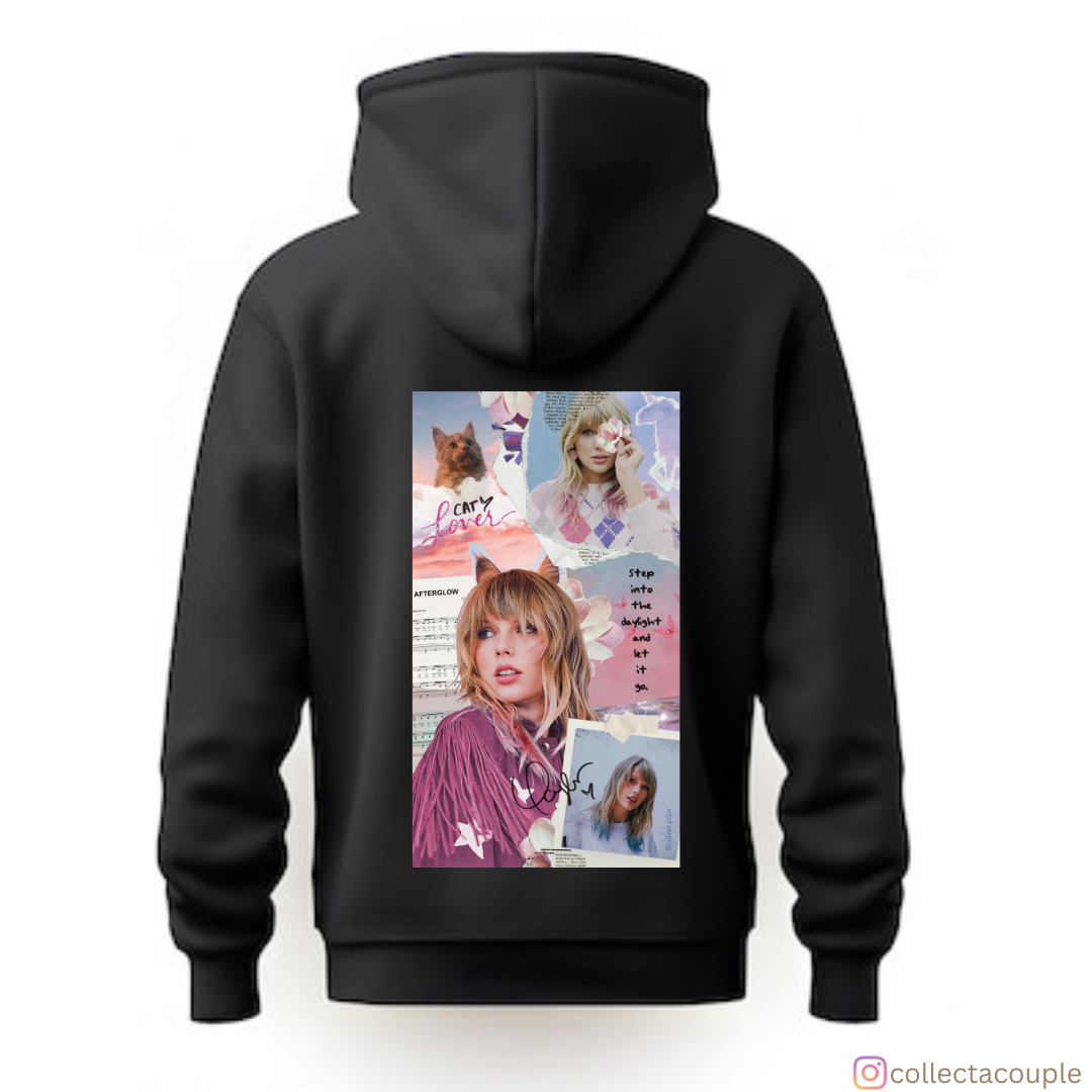 Taylor Swift: Lover Collage Unisex Hoodie (front & back print)