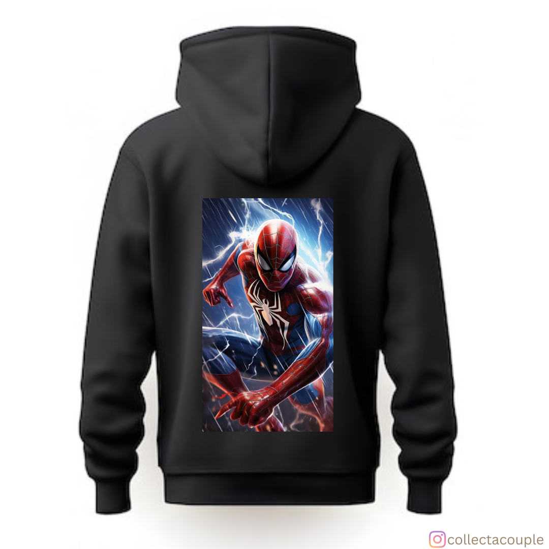 Spider-Man: In the Rain Unisex Hoodie (front & back print)