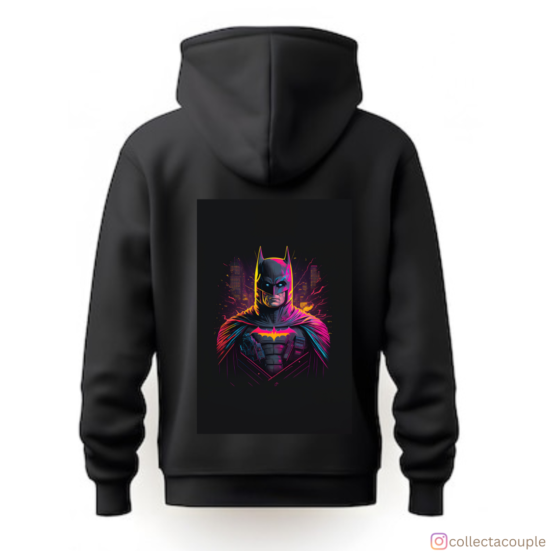 Batman: Colourful Unisex Hoodie (front & back print)