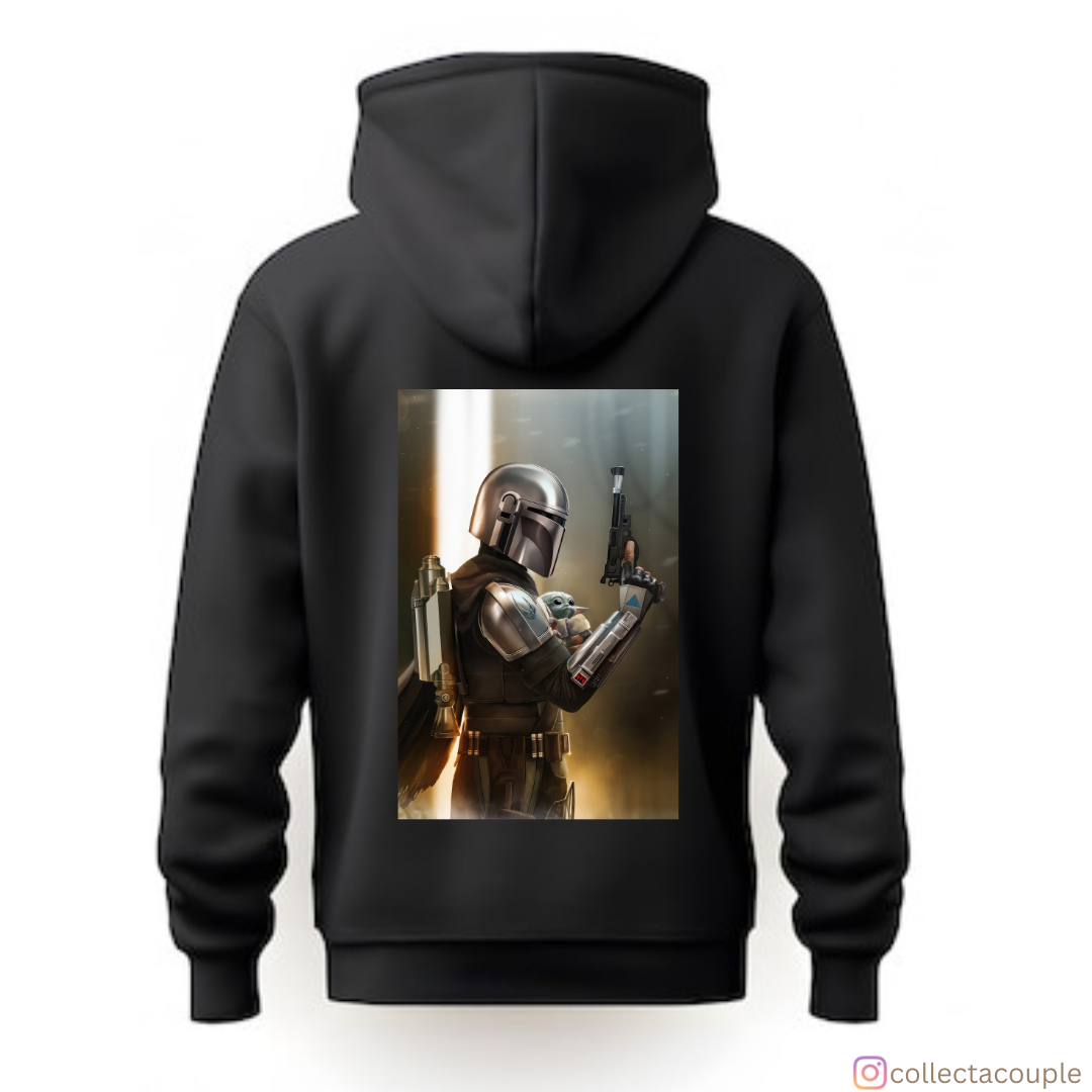 Mandalorian: Mando with Grogu 2 Unisex Hoodie