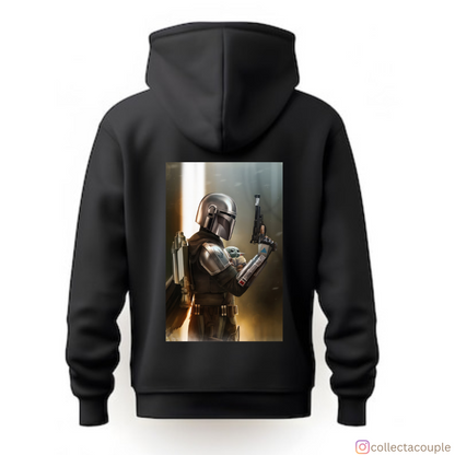 Mandalorian: Mando with Grogu 2 Unisex Hoodie