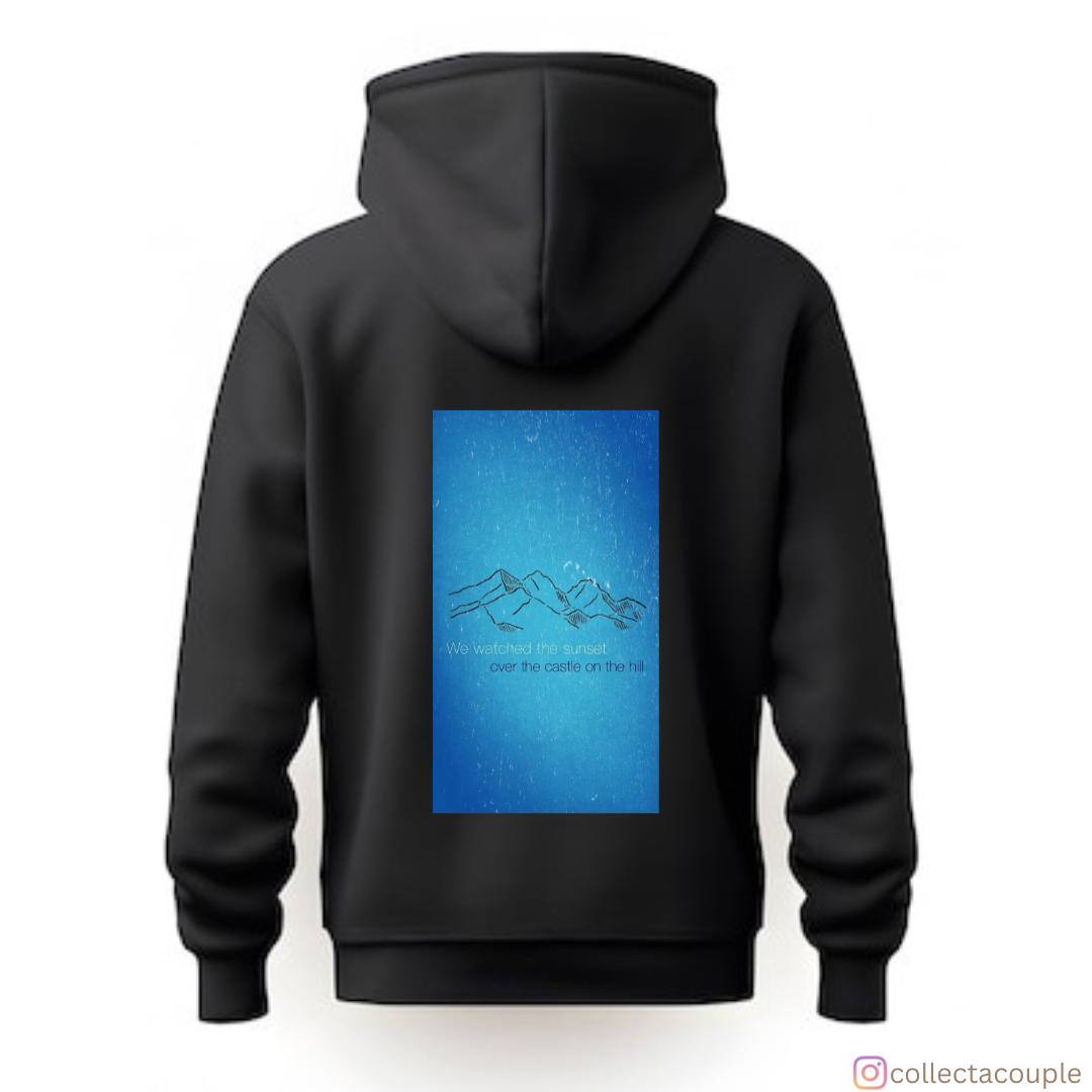 Ed Sheeran: Castle on the Hill Quote Unisex Hoodie (front & back print)