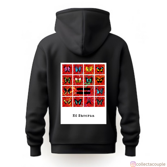 Ed Sheeran: Equal Illustrated Unisex Hoodie (front & back print)