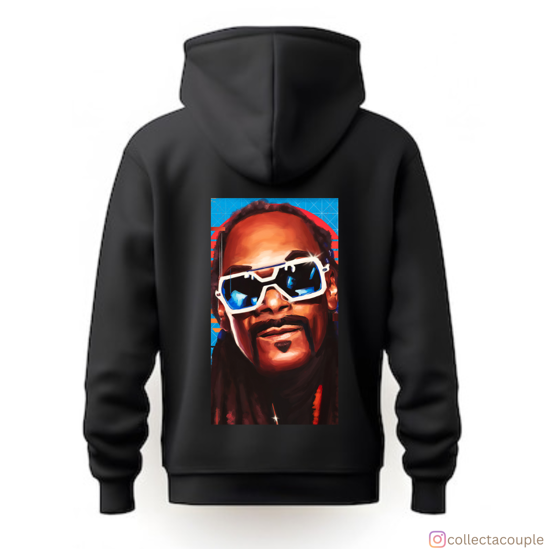 Snoop Dogg: Illustrated Unisex Hoodie (front & back print)