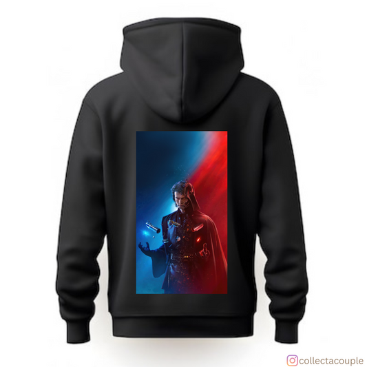 Star Wars: Anakin & Darth Vader Split Unisex Hoodie (front & back print)