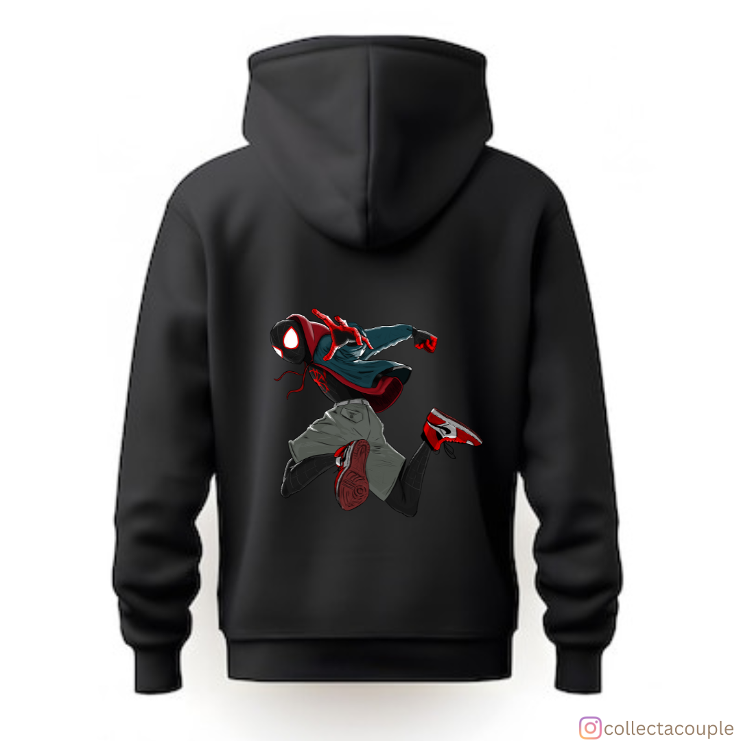 Spider-Man Into the Spider Verse: Miles Morales In the Air 2 Unisex Hoodie (front & back print)