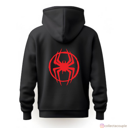 Spider-Man Into the Spider Verse: Logo Unisex Hoodie (front & back print)