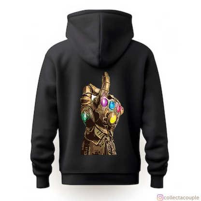 Marvel: Gauntlet Snap Unisex Hoodie (front & back print)