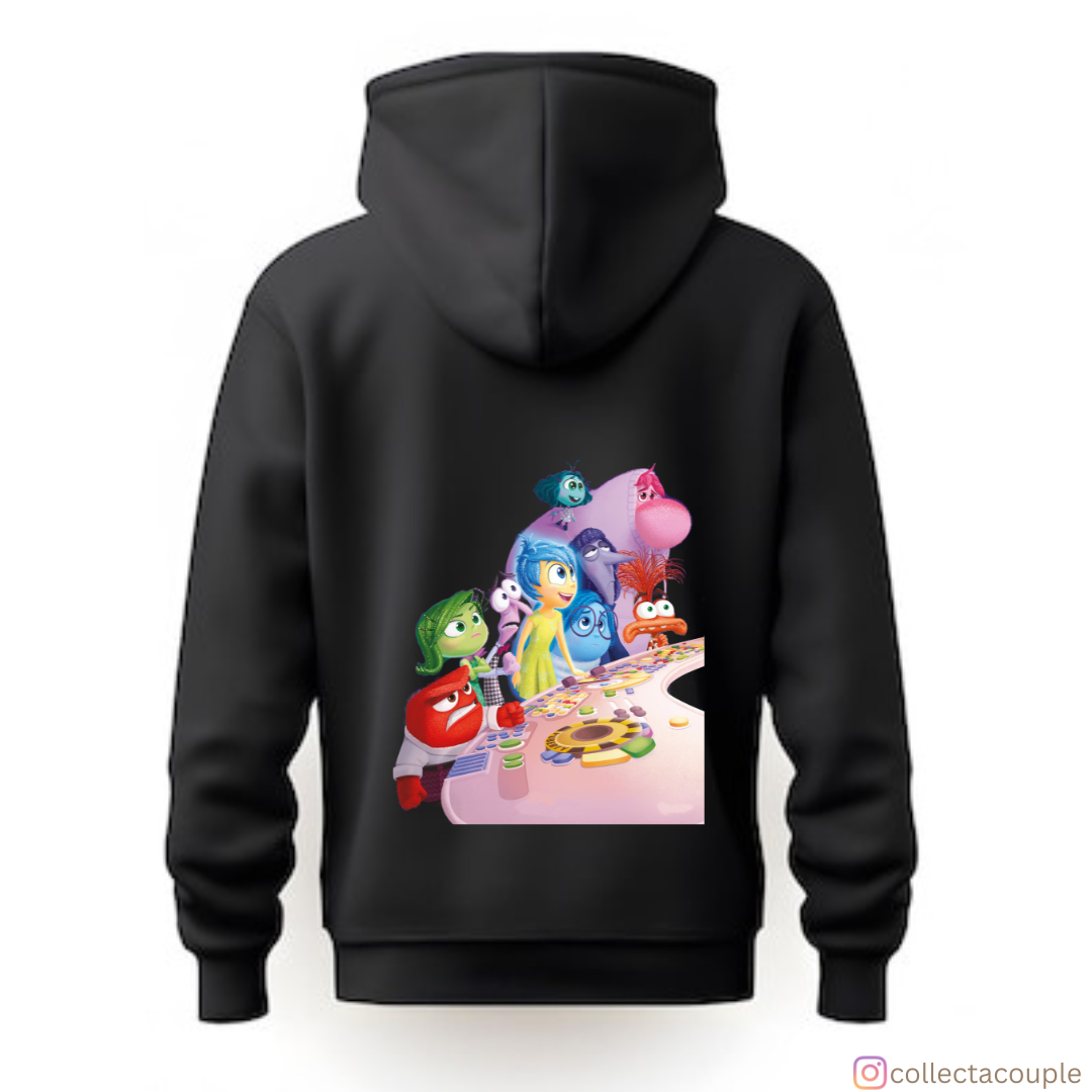 Inside Out 2: Emotions on the Controller Unisex Hoodie (front & back print)