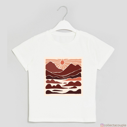 Sunset: Illustrated Graphic Unisex T-shirt