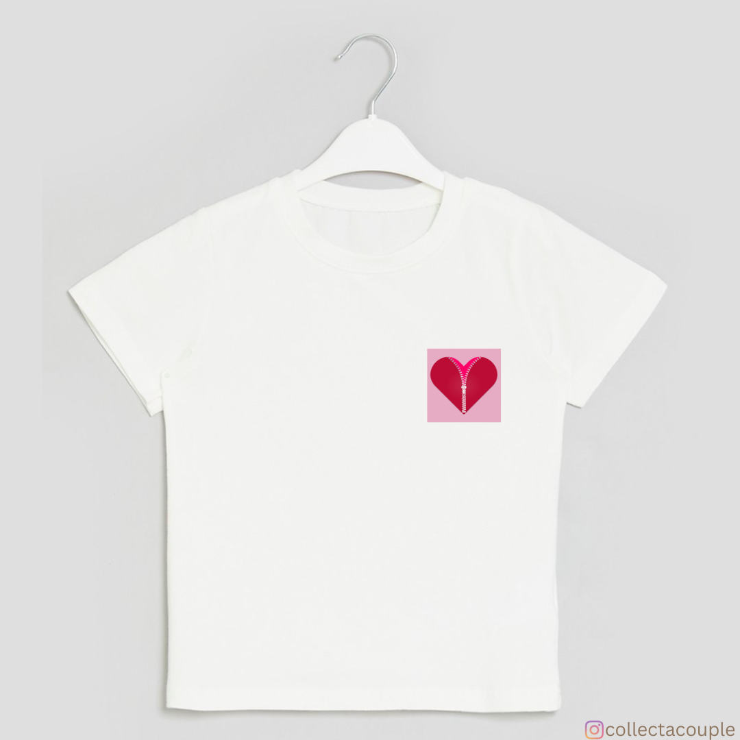 Heart Zipper: Logo Unisex T-shirt