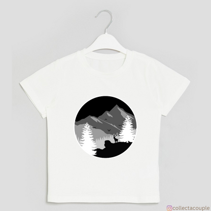 Mountains and Trees: Silhouette Unisex T-shirt