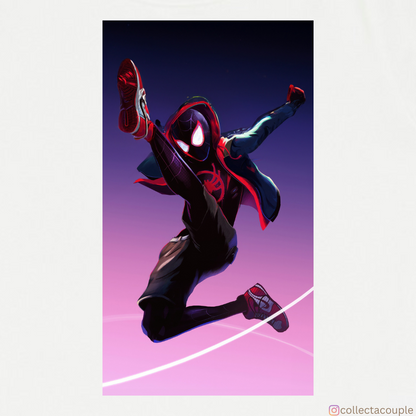 Spider-Man Across the Spiderverse: Miles Morales kick Unisex T-shirt