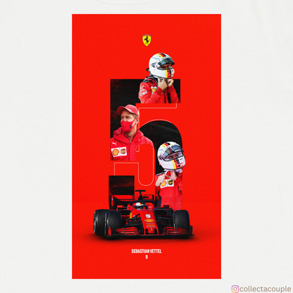 Sebastian Vettel: Collage Unisex T-shirt