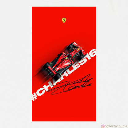 Charles Leclerc: Race Car Unisex T-shirt