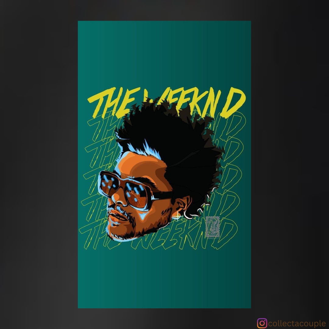 The Weeknd: Illustrated 2 Unisex Hoodie (front & back print)