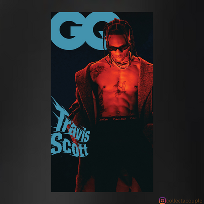 Travis Scott: GQ Unisex Hoodie (front & back print)