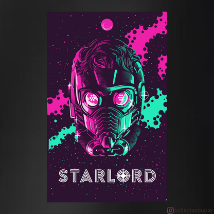 Starlord: Colour Splash Unisex Hoodie (front & back print)