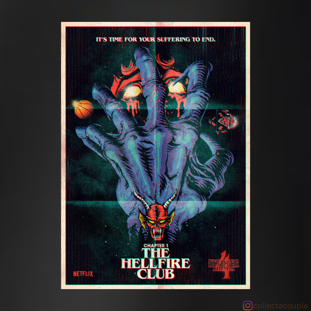 Stranger Things: The Hellfire Club Unisex Hoodie (front & back print)