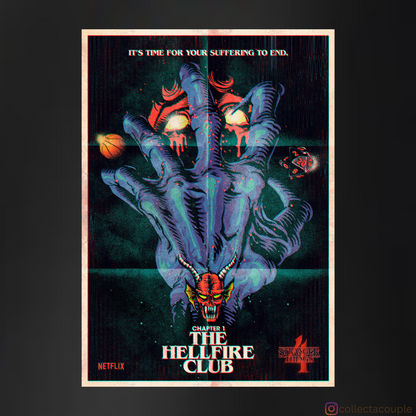 Stranger Things: The Hellfire Club Unisex Hoodie (front & back print)