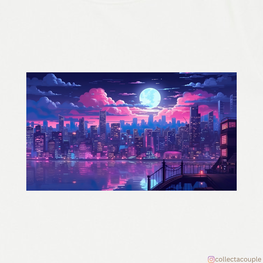 City scape: Moonlight Unisex T-shirt