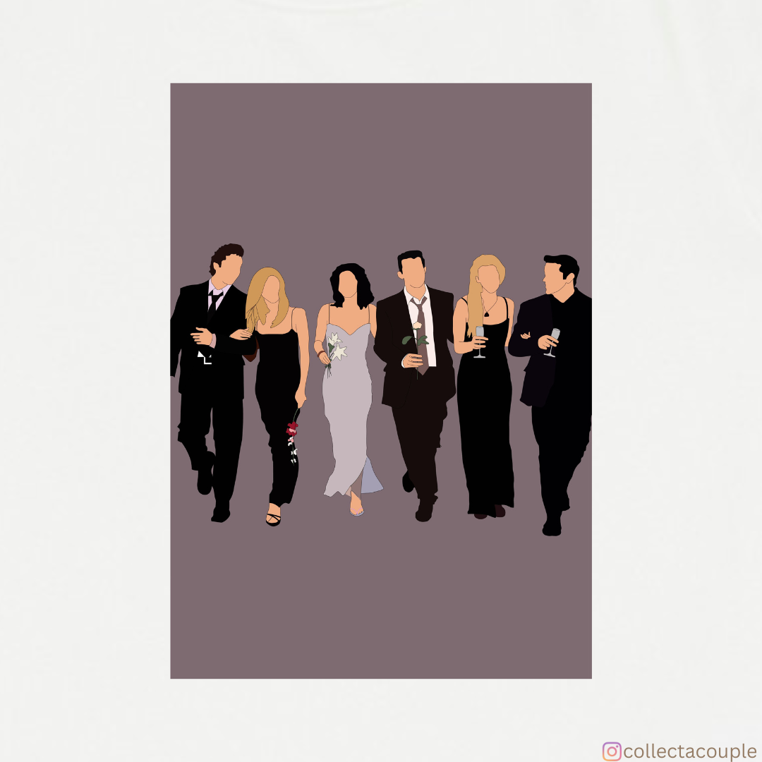 Friends: Cast Illustration Unisex T-shirt