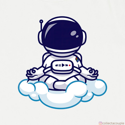 Astronaut: Meditating in clouds Unisex T-shirt