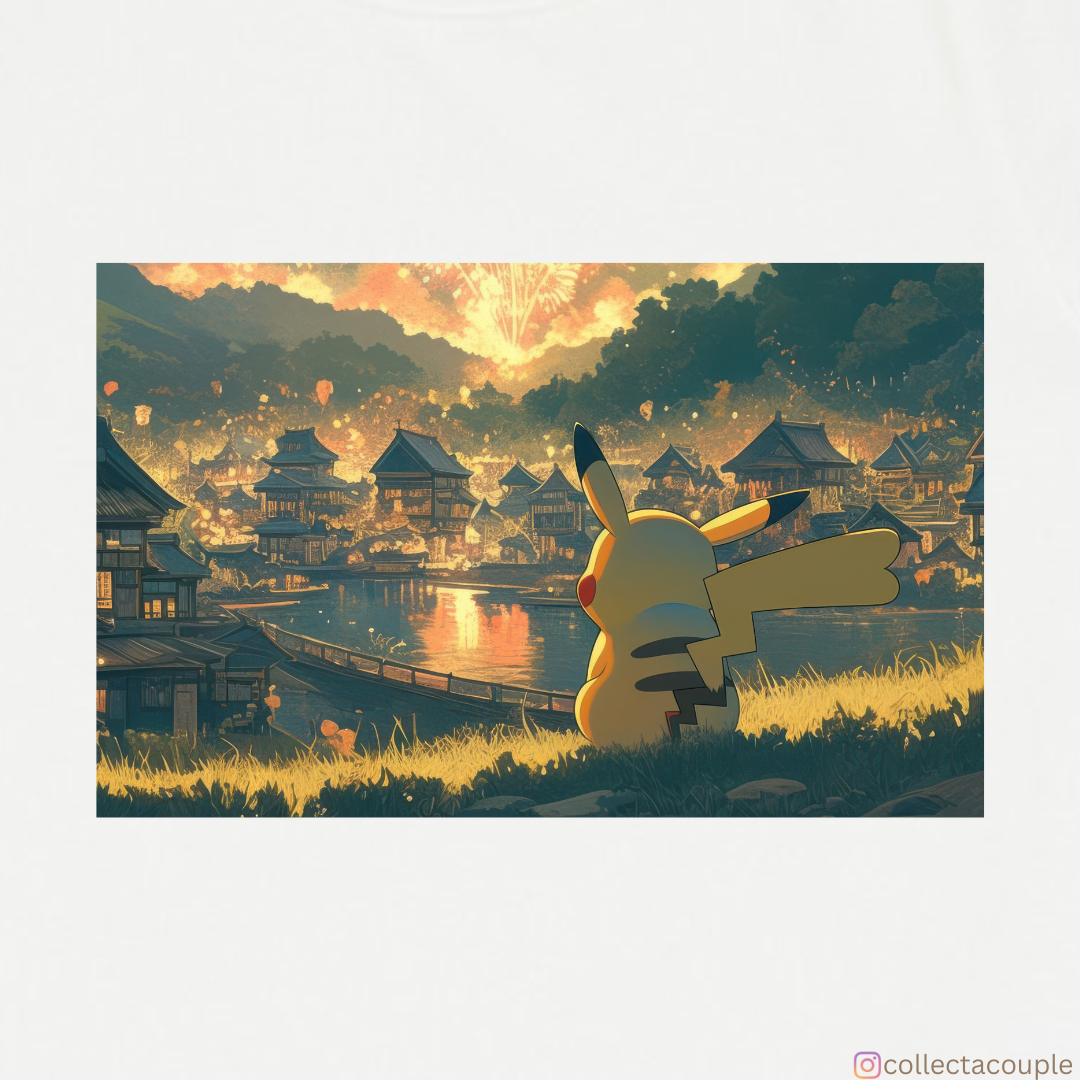 Pokemon: Pikachu Scenic Illustration Unisex T-shirt