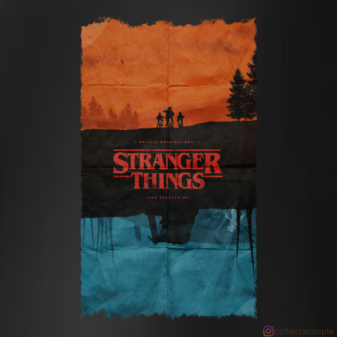 Stranger Things: Upside Down Illustrated 2 Unisex Hoodie (front & back print)