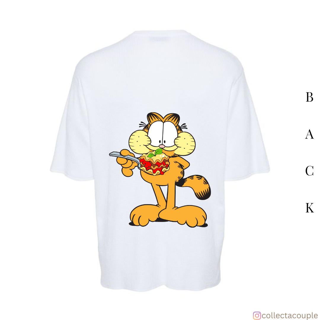 Garfield: Lasagna Oversized Unisex T-shirt (front and back print)