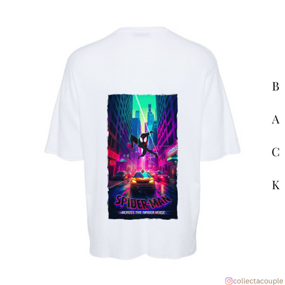 Spider Verse: Miles Morales Swing 2 Oversized Unisex T-shirt (front and back print)