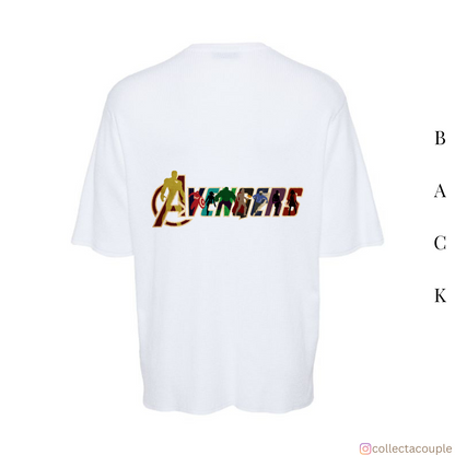 Avengers: Illustration Oversized Unisex T-shirt (front and back print)