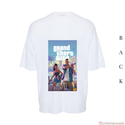 Grand Theft Auto: GTA VI Oversized Unisex T-shirt (front and back print)