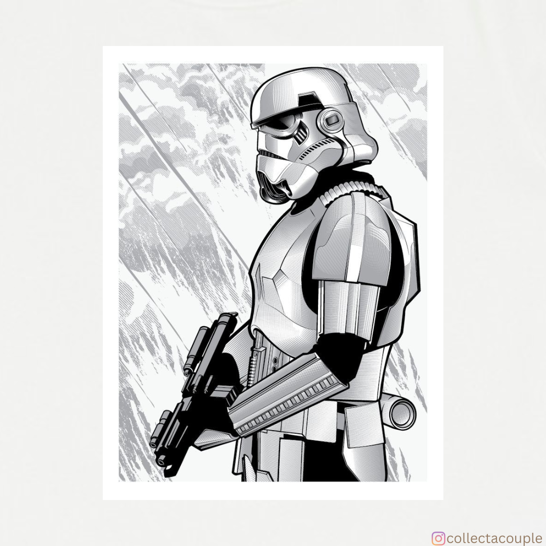 Star Wars: Stormtrooper Sketch Oversized Unisex T-shirt (front and back print)