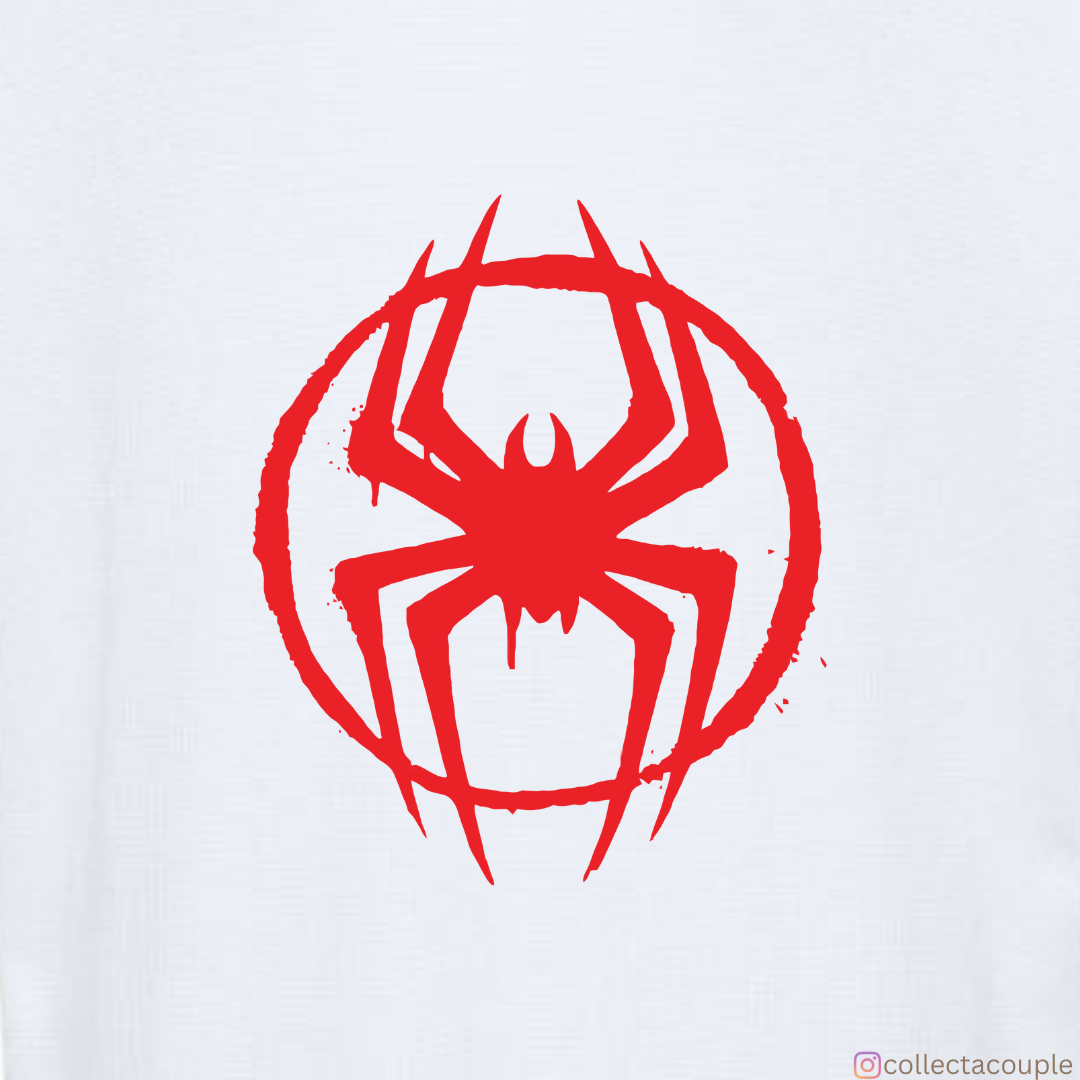 Spider Verse: Miles Morales Pose Oversized Unisex T-shirt (front and back print)