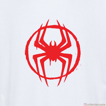 Spider Verse: Miles Morales Pose Oversized Unisex T-shirt (front and back print)